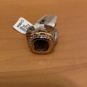 Cubic Zirconia NEW size 9 woman’s ring black stone